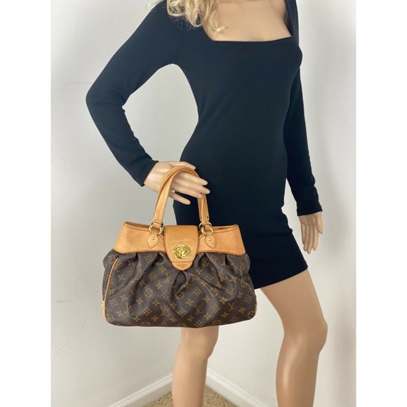 Louis Vuitton Handbag BOETIE PM Monogram Brown Canvas Hobo Tote Bag - Picture 8 of 12